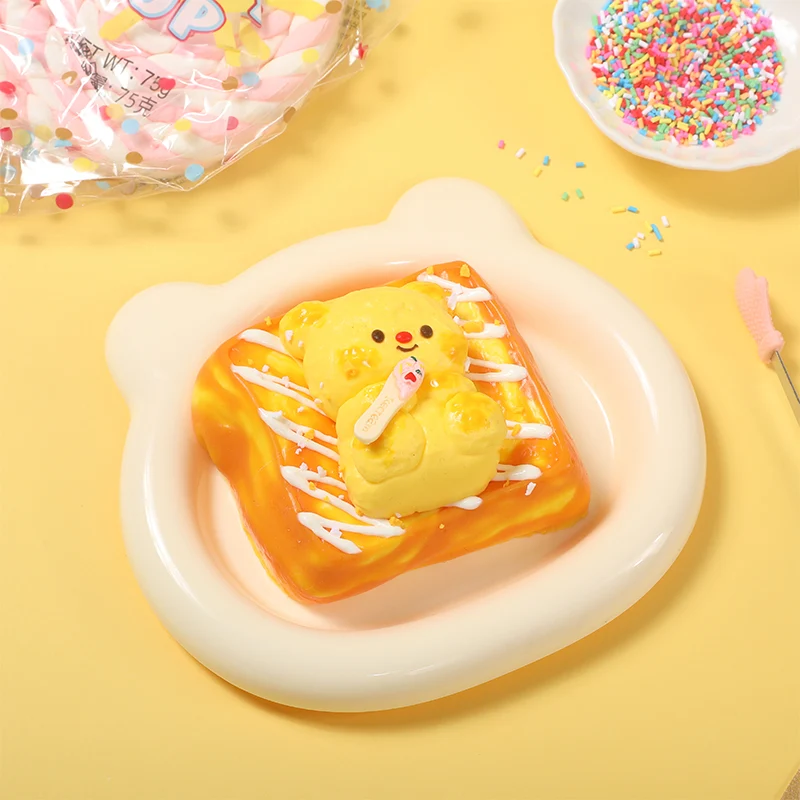 Buttery Bear Thick Toast Taba Squishy