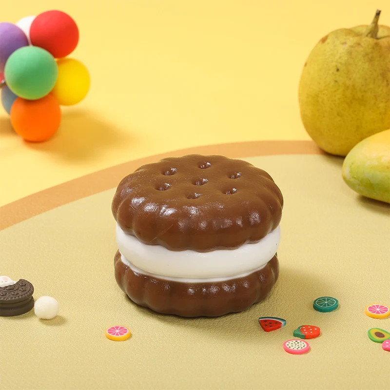 Chocolate Sandwich Cookie Taba Squishy