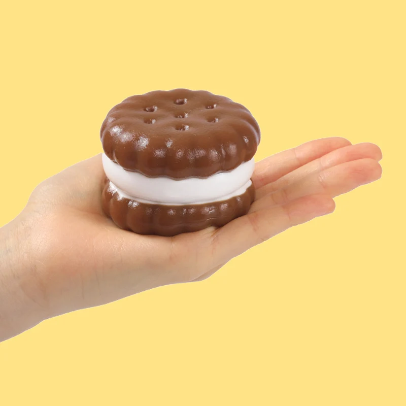 Chocolate Sandwich Cookie Taba Squishy