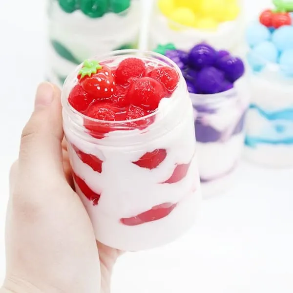 Slime Fluffy Fraise