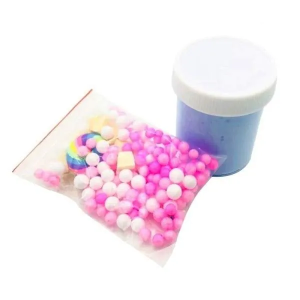 Fluffy Cotton Candy Slime Bleu