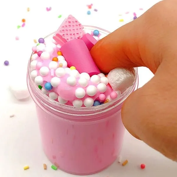 Slime Rose Fluffy Cotton Candy