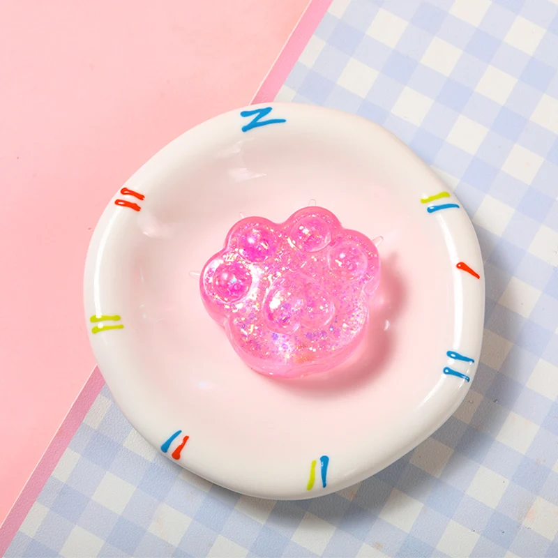 Pink Slow Rising Cat Paw Squishy