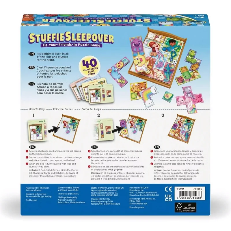 Stuffie Sleepover Logic Game