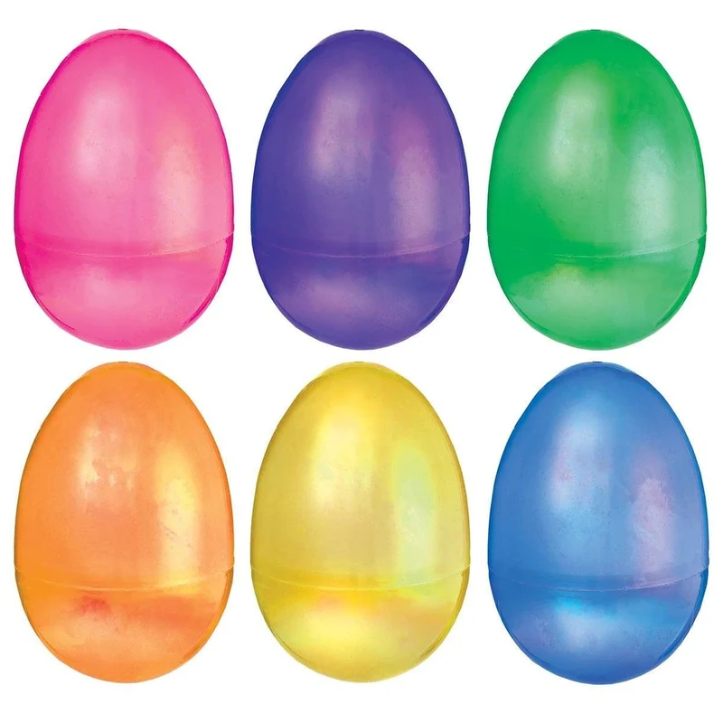 Easter Pearlescent Fillable Eggs, 6 Count