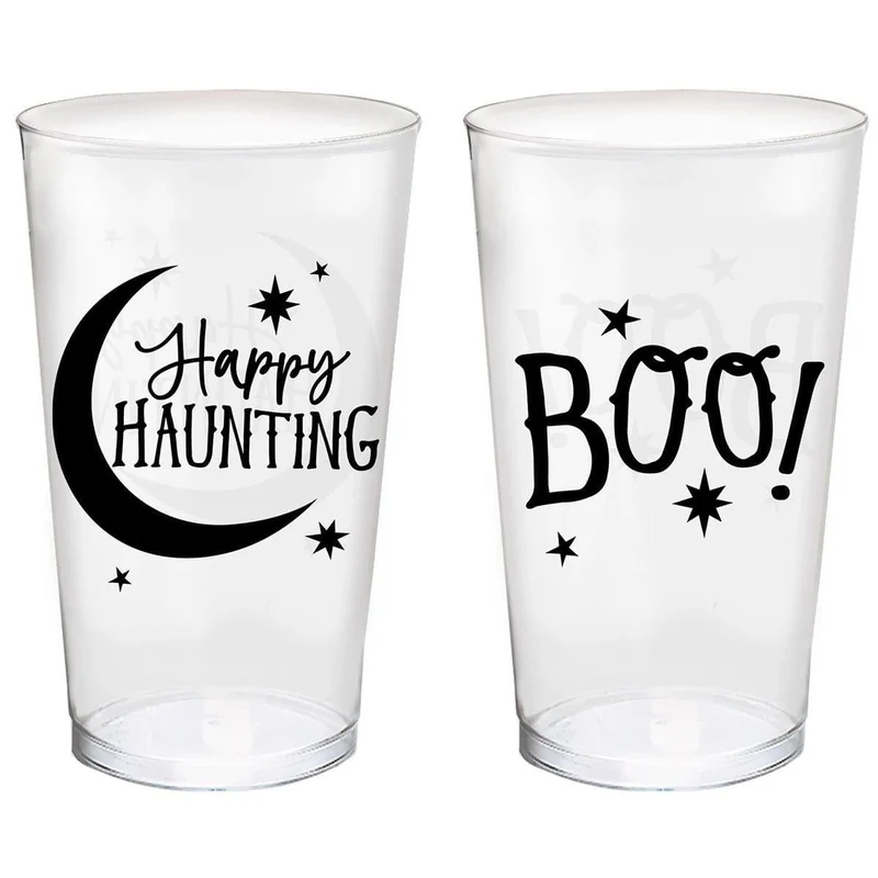 Classic Black&White Printed Tumblers, Assortment, 1 count