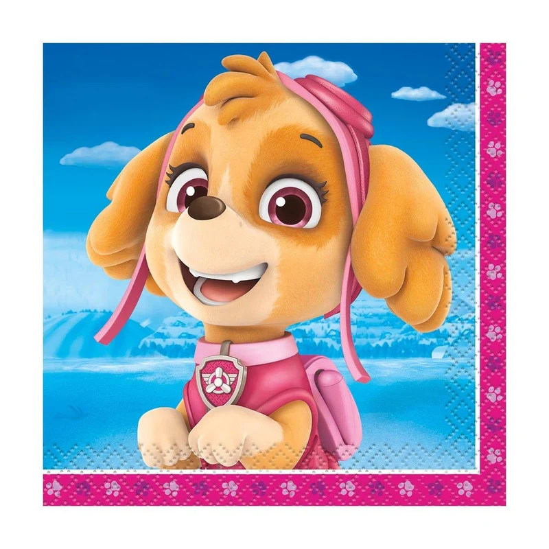 Paw Patrol Girl Beverage Napkins, 16 Count