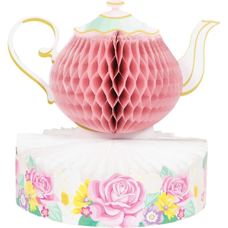 Floral Tea Party Honeycomb Centerpiece