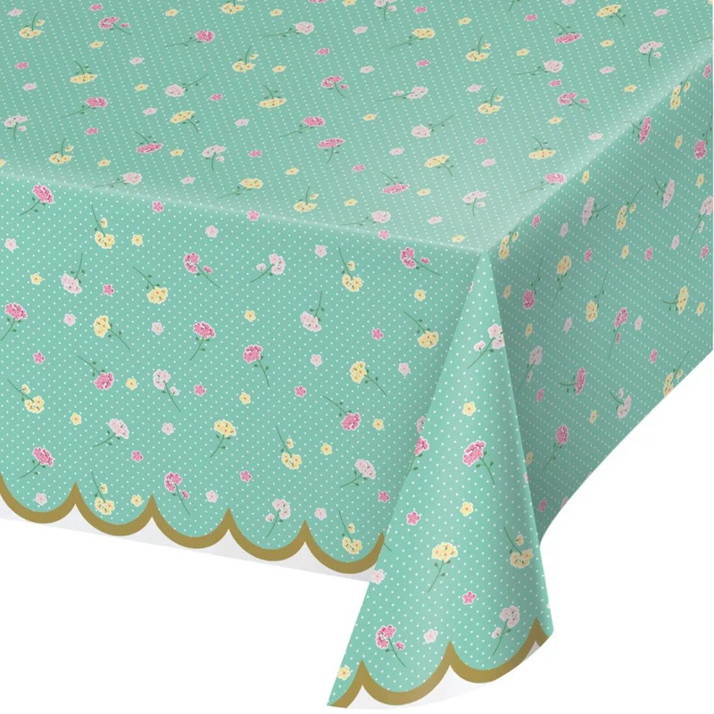Floral Tea Party Table Cover