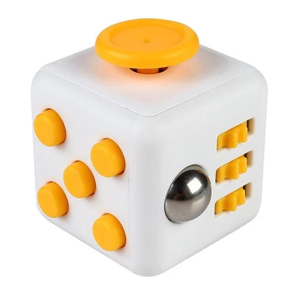 Fidget Cube Blanc et Jaune