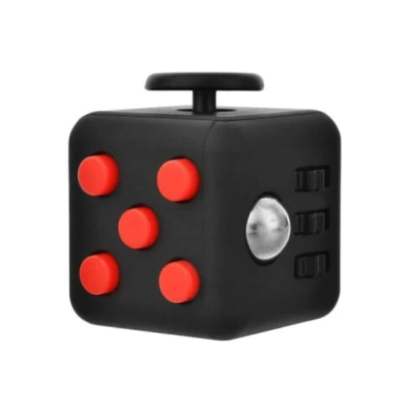 Fidget Cube Rouge et Noir
