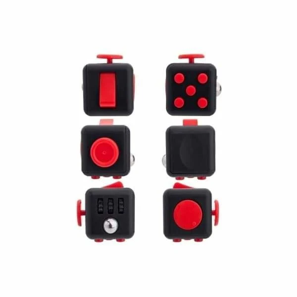 Fidget Cube Rouge et Noir