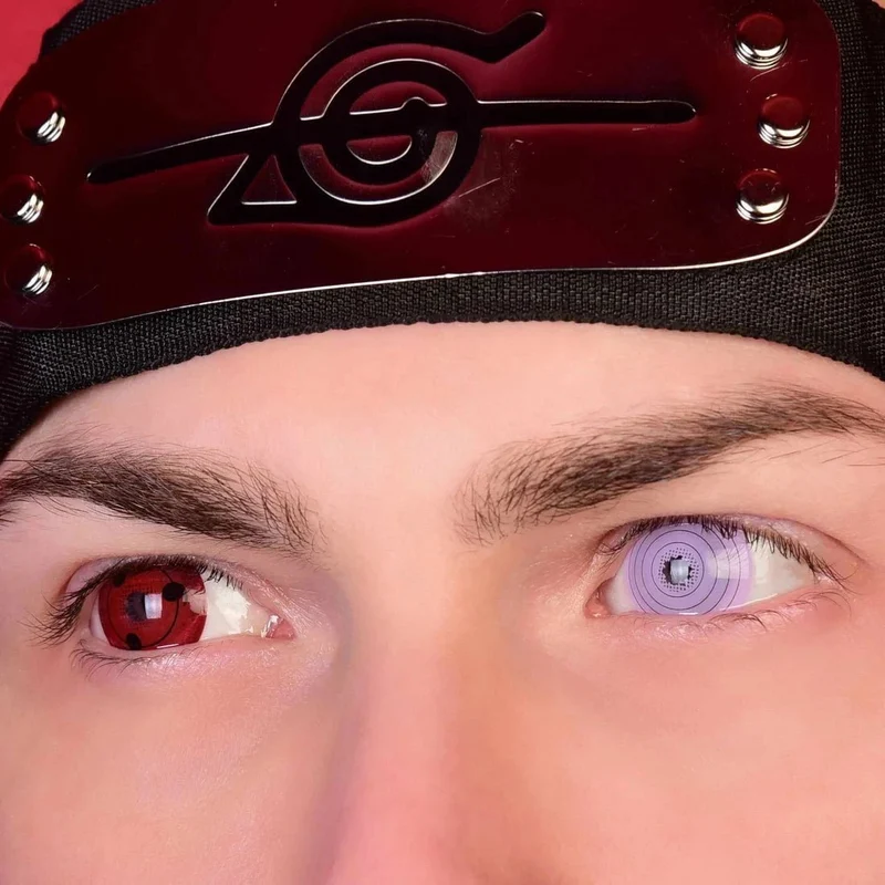 PRIMAL® Rinnegan Haze - Purple Naruto Cosplay Coloured Contact Lenses, 3 Month Usage