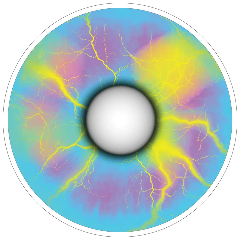 PRIMAL® Unicorn - Rainbow Coloured Contact Lenses, 3 month usage