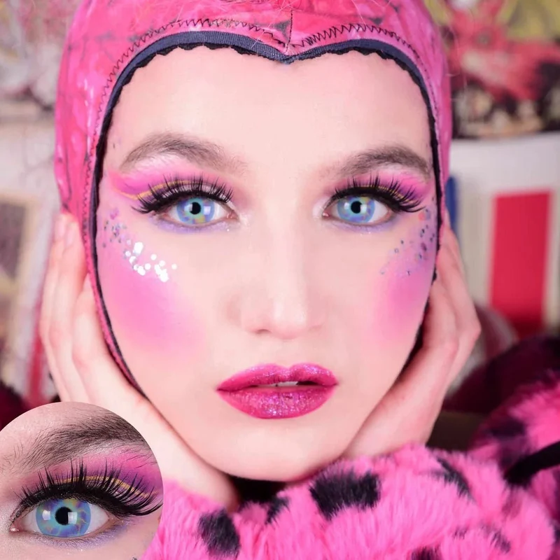 PRIMAL® Unicorn - Rainbow Coloured Contact Lenses, 3 month usage