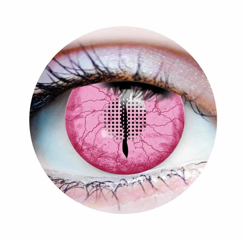 PRIMAL® Demon Slayer - Pink Cosplay Coloured Contact Lenses, 3 months usage