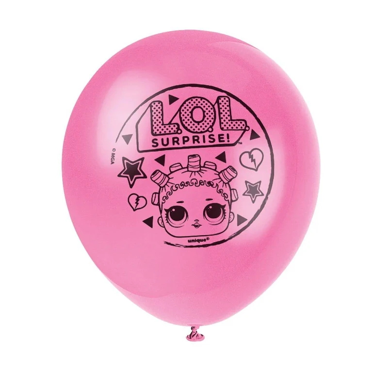 LOL Surprise Latex Balloon, 12 Inches, 8 Count