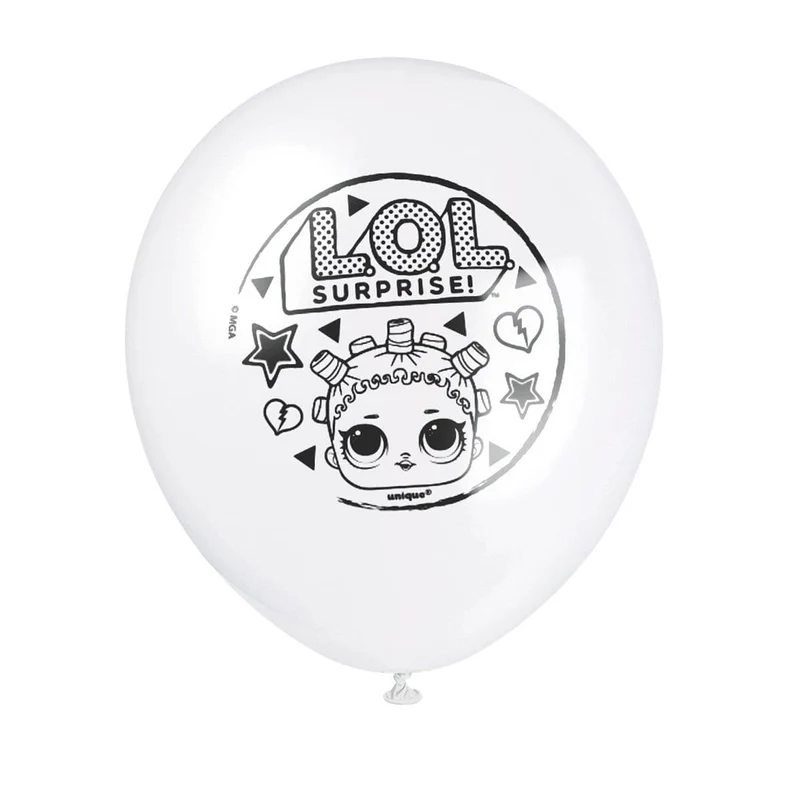 LOL Surprise Latex Balloon, 12 Inches, 8 Count