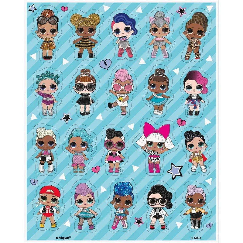 LOL Surprise Sticker Sheets, 4 Count