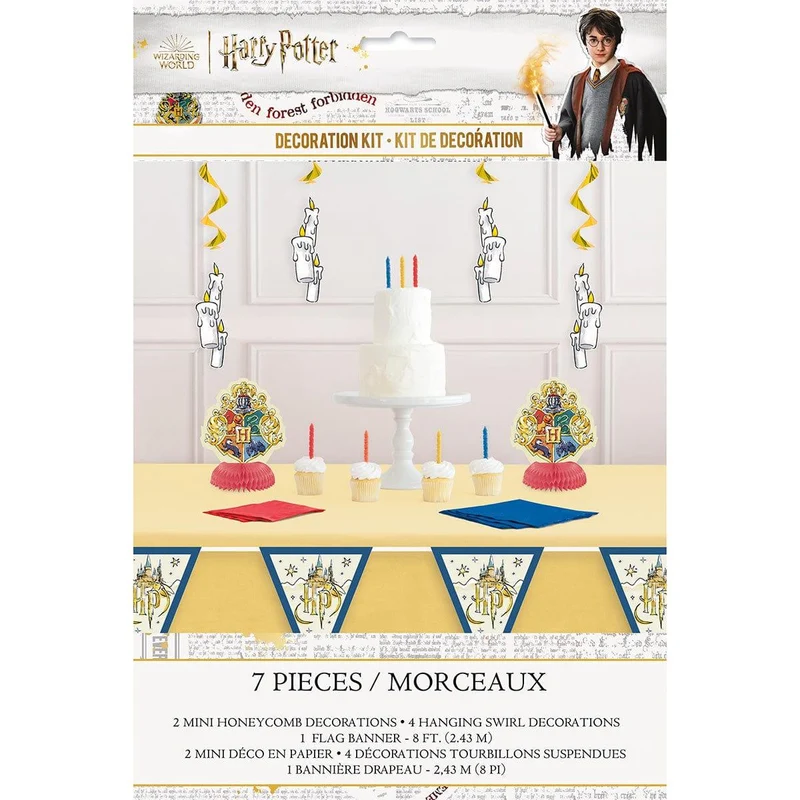 Harry Potter Decoration Kit, 7 Count