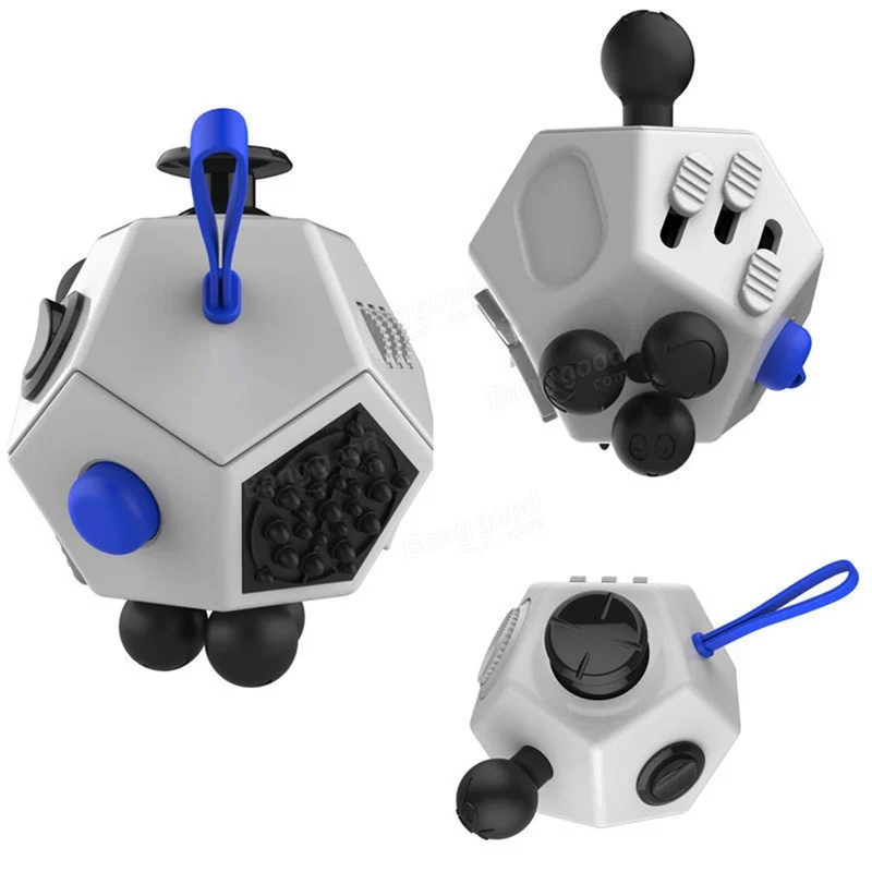 Fidget Cube 12 Faces Blanc