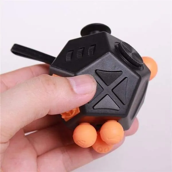 Fidget Cube 12 Faces Noir