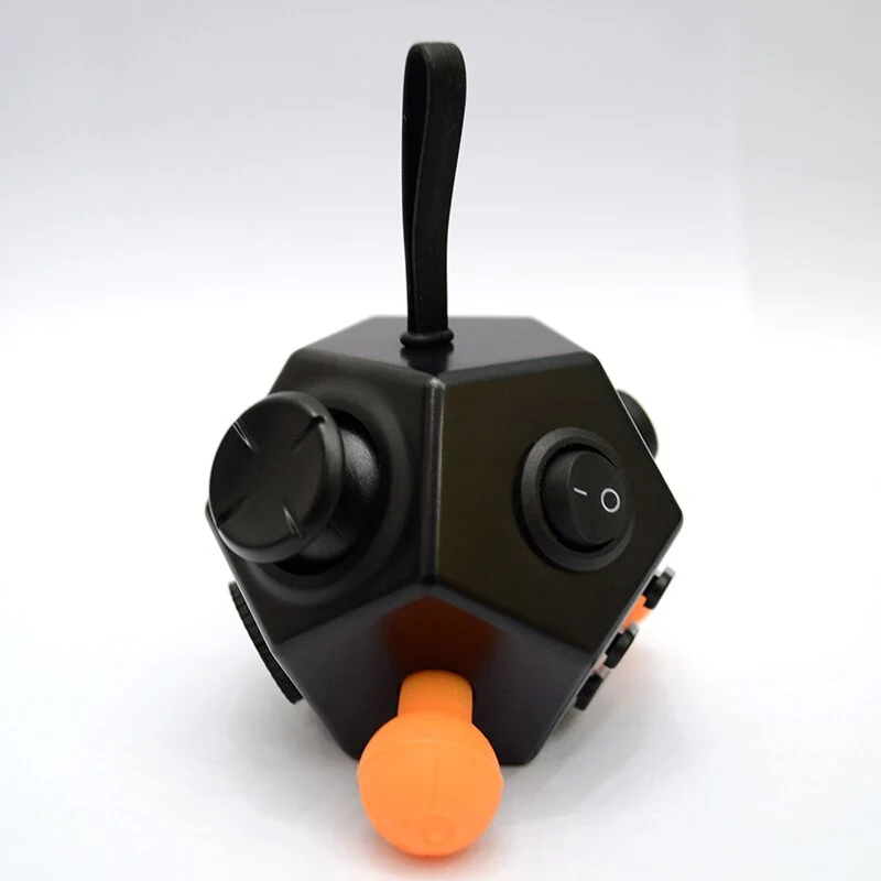 Fidget Cube 12 Faces Noir