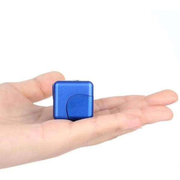 Fidget Cube Spinner Bleu