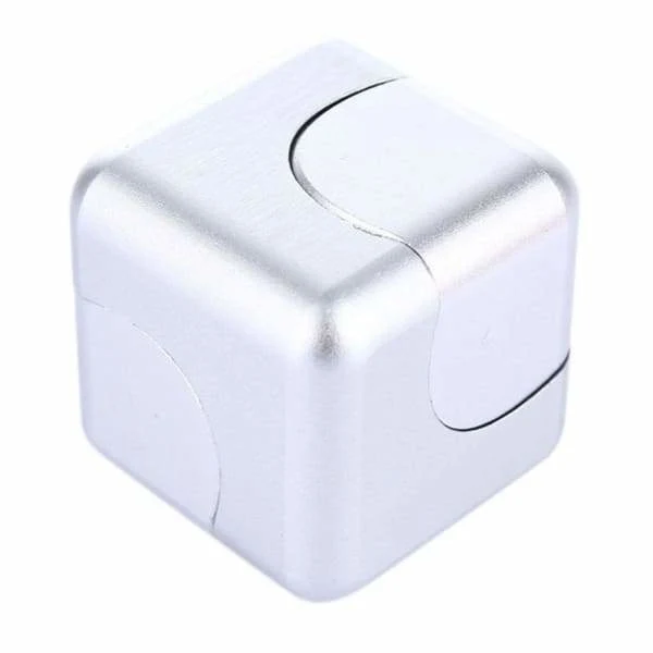 Fidget Cube Spinner Argent