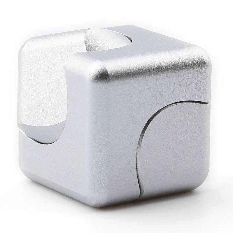 Fidget Cube Spinner Argent