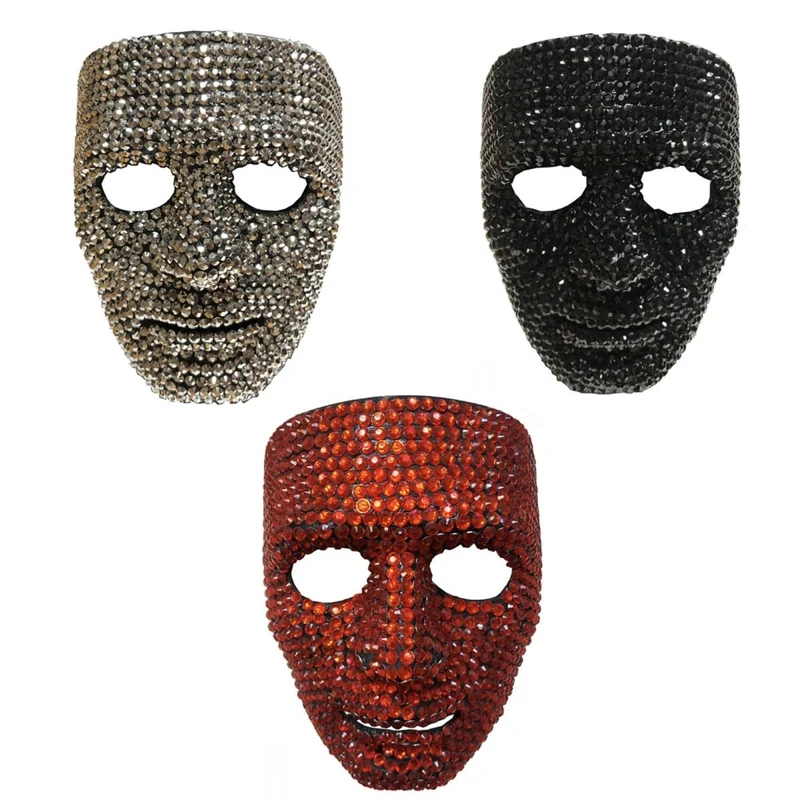 Rhinestone Mask for Adults, Assortment, 1 Count