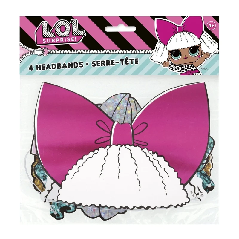 LOL Surprise Paper Headbands, 4 Count