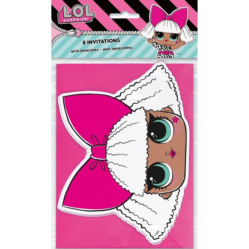 LOL Surprise Invitations, 8 Count