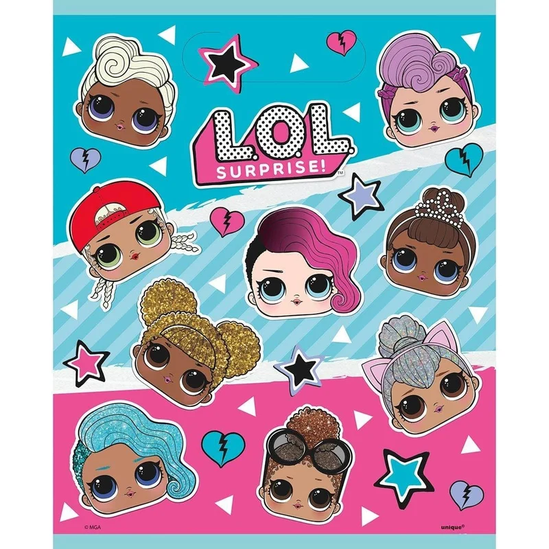 LOL Surprise Loot Bags, 7.5 × 11.25 Inches, 8 Count