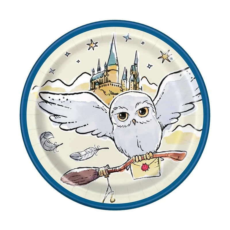 Harry Potter Dessert Paper Plates, 7 in, 8 Count