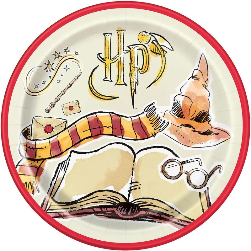 Harry Potter Lunch Paper Plates, 9 in, 8 Count