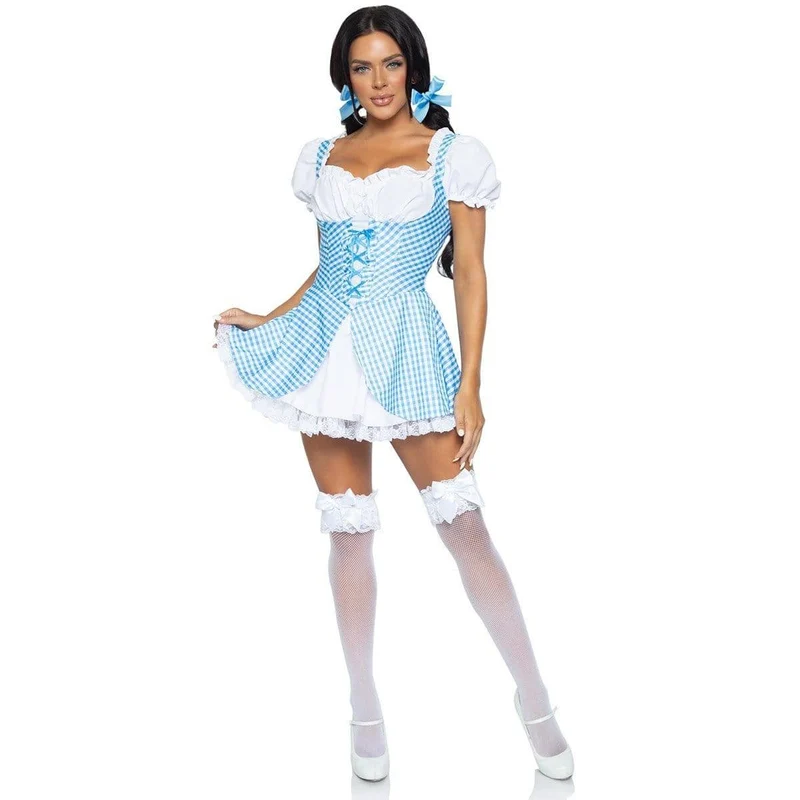 Gingham Blue Dress for Adults