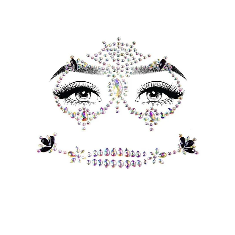 Calavera Adhesive Face Jewels
