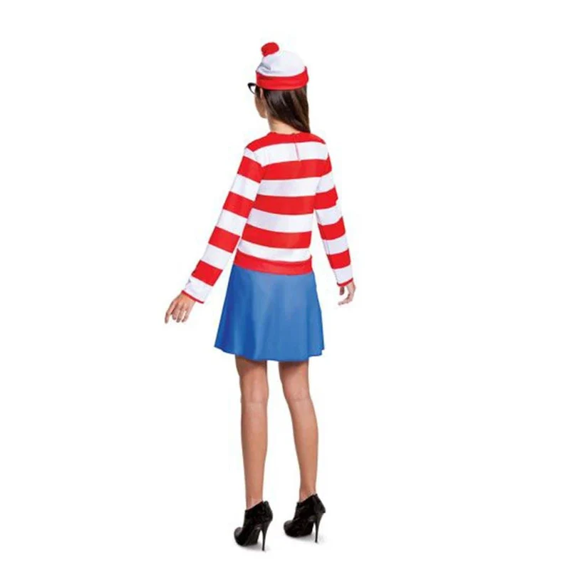 Wenda Classic Costume for Adults, Where's Waldo