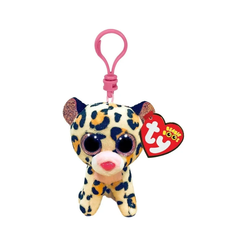 Beanie Boo with Clip, Livvie the Leopard