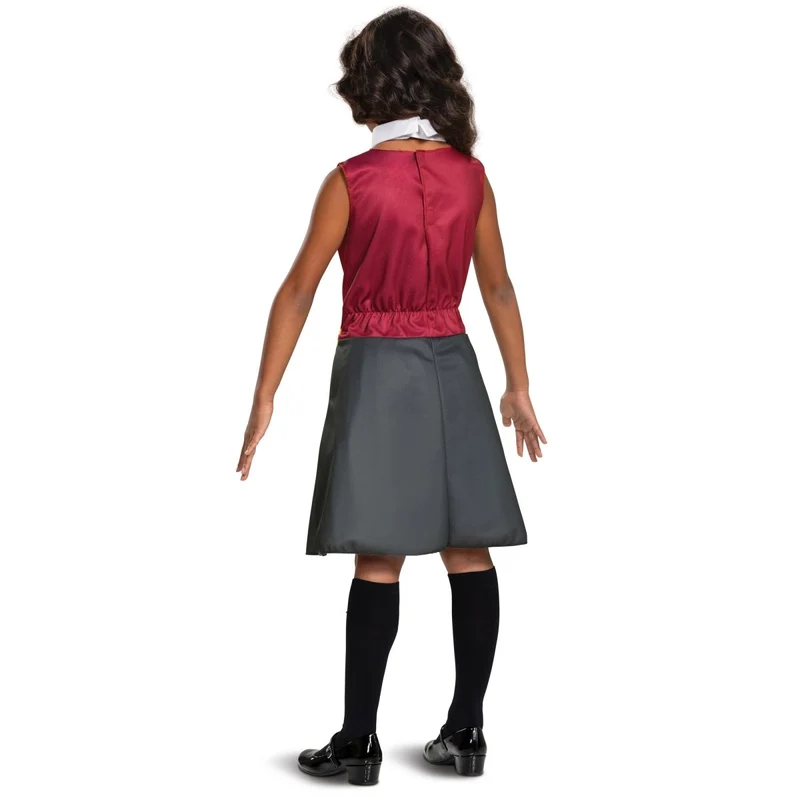 Harry Potter Gryffindor Dress Costume for Kids, Red & Grey Dress and Collar with Neck Tie