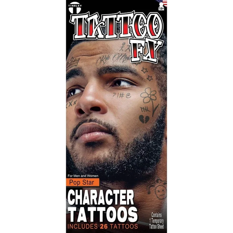 Pop Star Temporary Tattoos