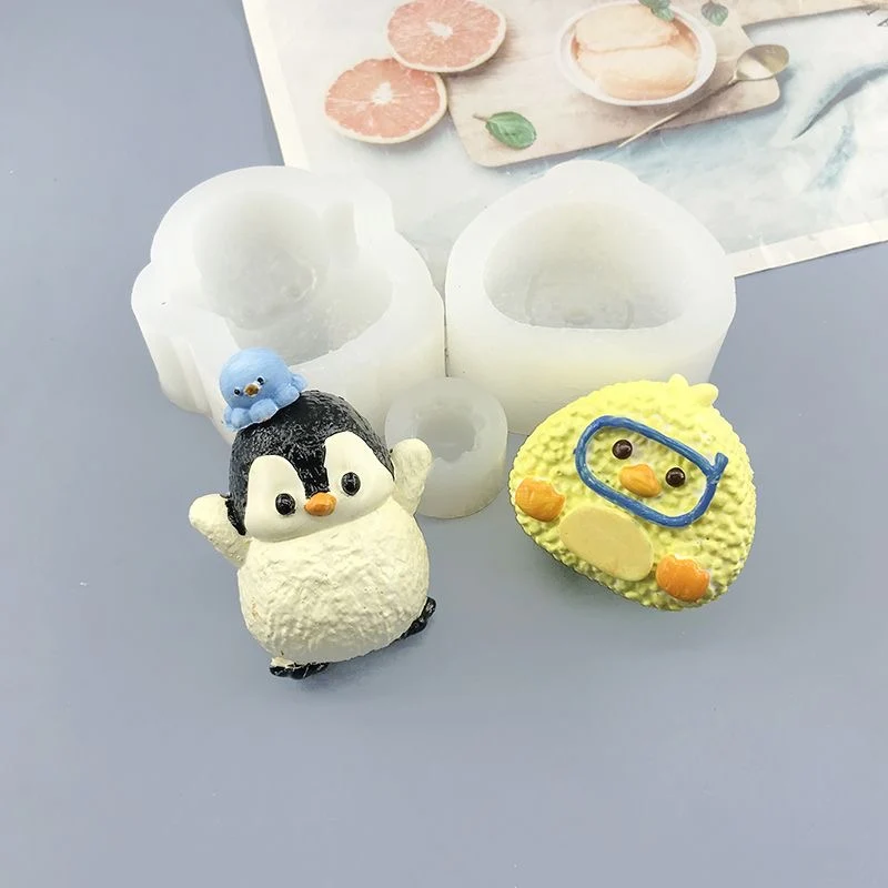 Penguin Mold Silicone Squishy Mold