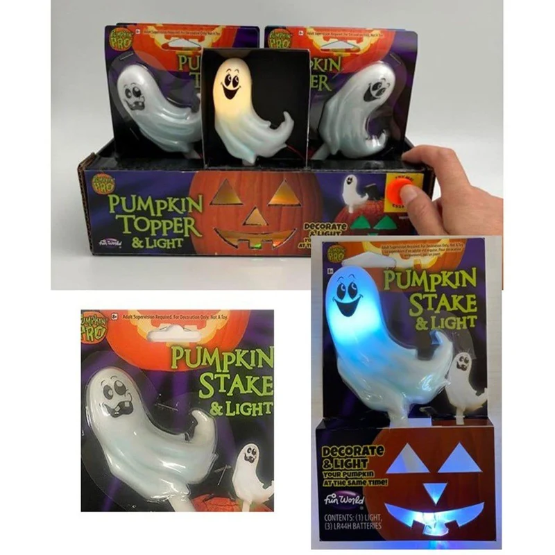 Pumpkin Topper Light Up, Assortment, 1 count