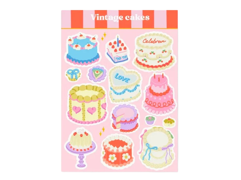 Planche de Stickers Vintage cakes - Only happy Things