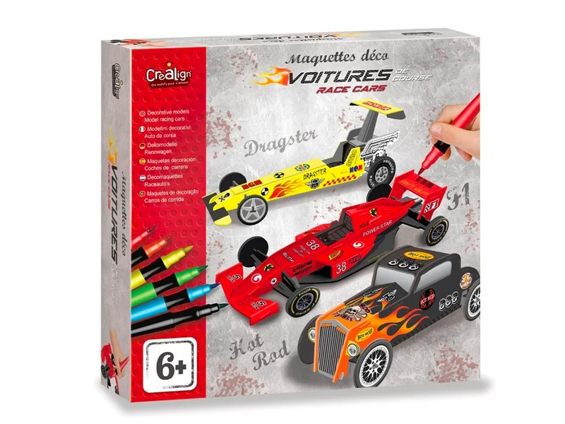 Maquettes déco "Voitures de course" - Créa'Lign