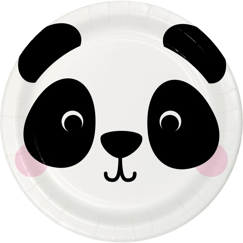 Panda Dinner Plates 9 inches, 8 count