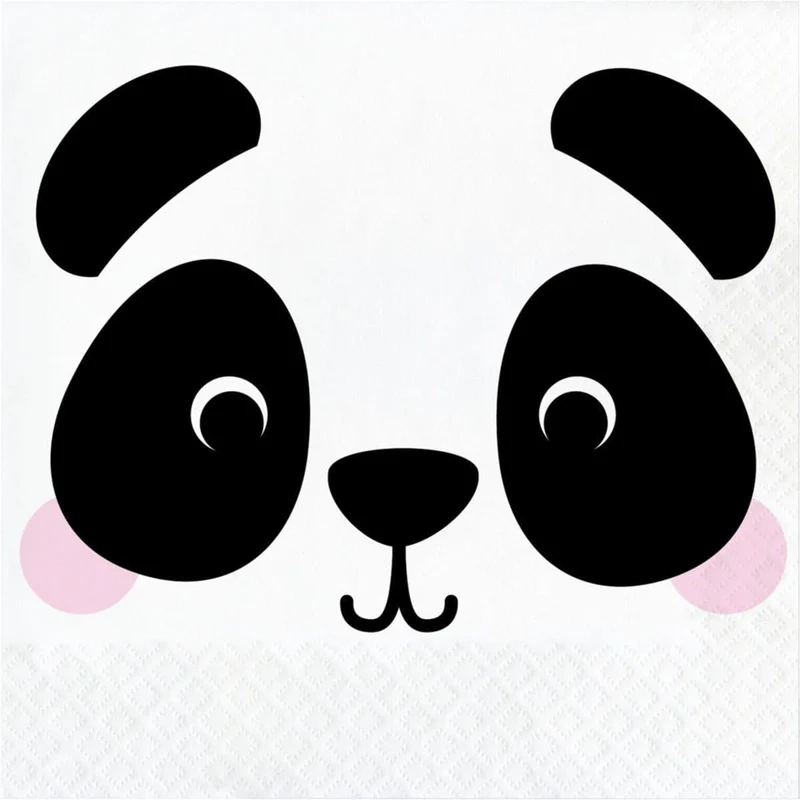 Panda Lunch Napkins, 16 count