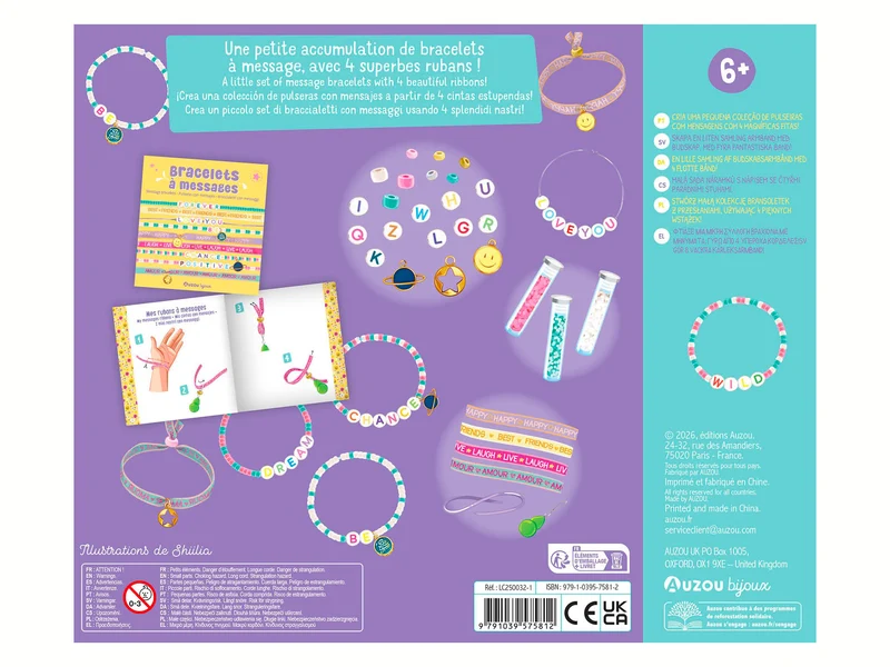 Coffret Bracelets à Messages - Auzou