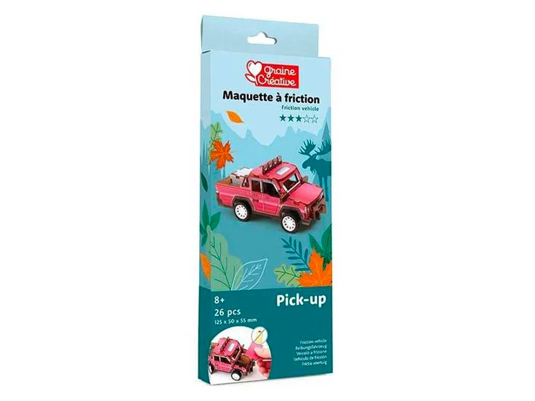 Maquette 3D Bois - Vehicule Pick Up